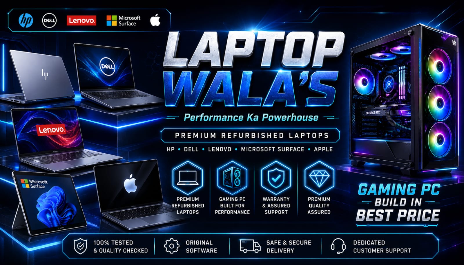 Laptopwalas Premium Refurbished & Gaming PCs