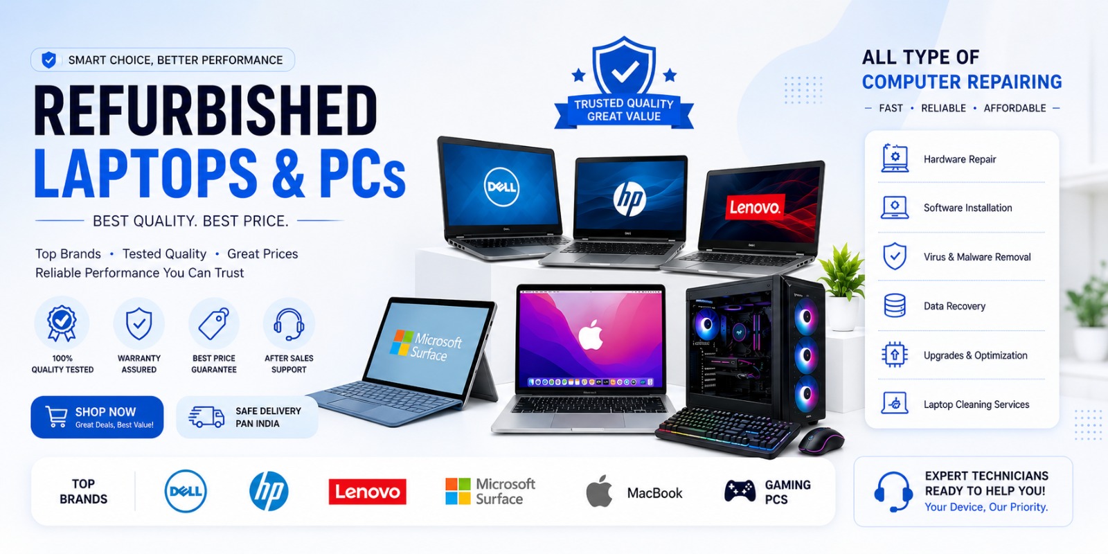 Refurbished Laptops & PCs - Laptopwalas